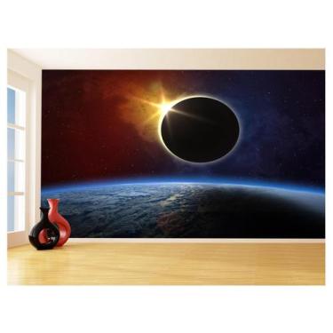 Imagem de Papel De Parede Espaço Estrelas Eclipse Solar 3,5M Nsp147 - Você Decor
