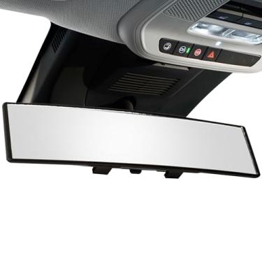 Imagem de Espelho retrovisor panorâmico | Espelho retrovisor grande para carro | Extensor de visão lateral panorâmica estendida antirreflexo grande para captador conversível Hatchback