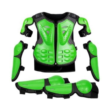 Imagem de Colete De Proteção Para Motocicleta Infantil Com Protetores De Joelho 