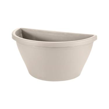 Imagem de Vaso De Plástico Meia Lua Decorativo Varanda Plantas 4 Litros Jardim Horta Vertical (Areia)