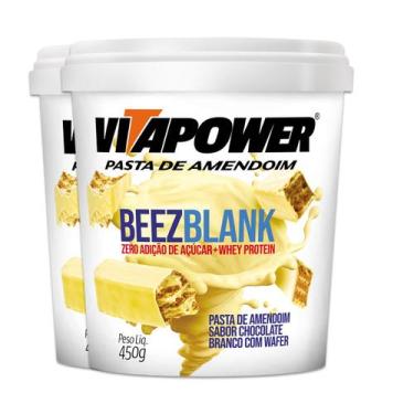 Imagem de Kit 2 Pasta de Amendoim Vitapower Beezblank 450g - Vitafor