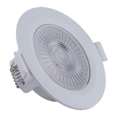 Imagem de Spot LED Embutir Branco 7w Luz Branco Quente Redondo Startec
