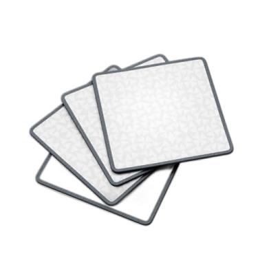 Imagem de Porta Copos Com Ilustração Personalizada Mosaico Triângulos - Tamanho 9x9 cm