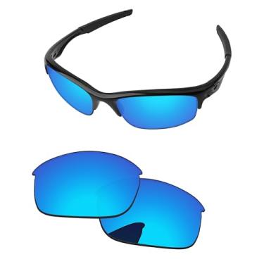 Imagem de PapaViva Lentes de reposição para óculos de sol Oakley Bottle Rocket OO9164 62 mm Ice Blue Pro + antirreflexo polarizado
