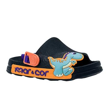 Imagem de Chinelo Slide Papete Infantil Mar e Cor Dino Baby Menino