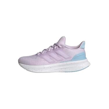 Imagem de adidas Tênis infantil unissex Ultrarun 5, Ice Lavender/Branco/Clear Sky, 20