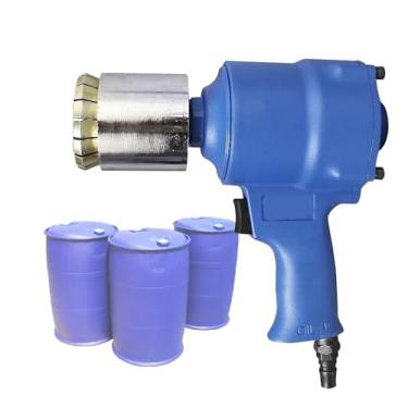 Imagem de HZWMQDLF Máquina de selagem pneumática para tampa de tambor de ferro, ferramenta de crimpagem de tampa de tambor de óleo 35/70 mm selador de crimpador de barril de vedação (40 mm)