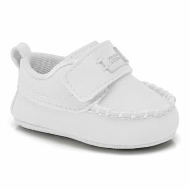 Imagem de Sapatinho Klin Bebê Menina Menino Branco Batizado Social (Branco/Branco, BR, Bebê, Numérico, 16)