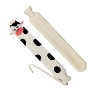 Imagem de Garrafa de água quente de pelúcia, garrafa de água quente de inverno,Garrafa de longa 2L | Aquecedor de cama de grande capacidade com capa mole para cama