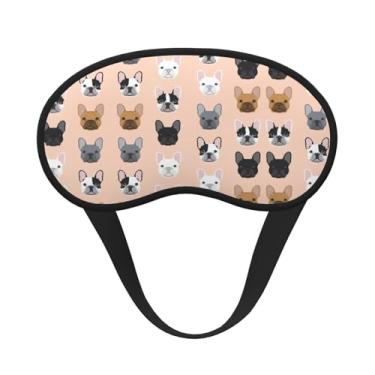 Imagem de Máscara de dormir blackout com estampa francesa, máscara para os olhos, leve, macia, para dormir, meditação, viagem, ioga