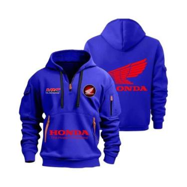 Imagem de Moletom Unissex Com Zíper Frontal E Bolso Moda Esportiva Para Homens E