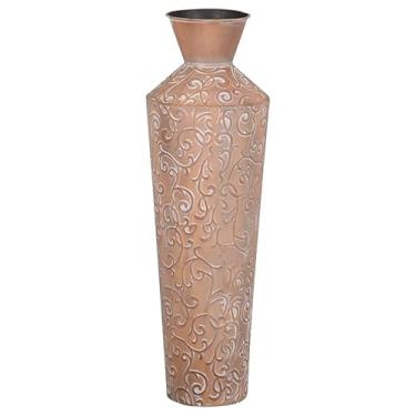 Imagem de VASO DECORATIVO EM METAL TERRACOTA