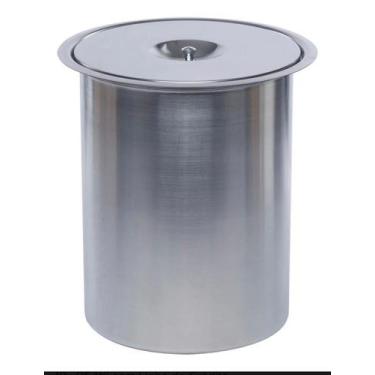 Imagem de Lixeira Cozinha Embutir Pia Granito Em Inox. 3 Litros - Inovar Metais