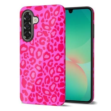 Imagem de Svanove Capa de telefone com estampa de chita para Samsung Galaxy A26 5G feminina, linda capa de leopardo para mulheres, design de estampa animal retrô moderno de luxo, estampa estética Y2k capa de
