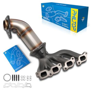 Imagem de PHILTOP Conversor catalítico de alto fluxo compatível com Canyon/Colorado 2.8L 2004 2005 2006 Kit conversor catalítico de ajuste direto OEM # 16612, 641216, 50458 (compatível com EPA)