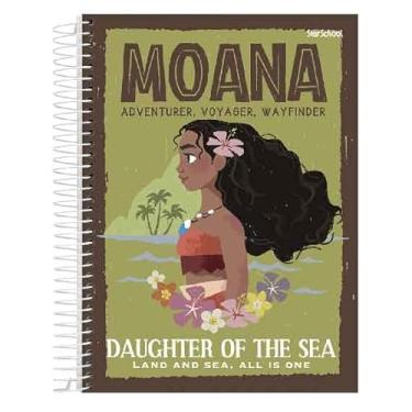 Imagem de Starschool – Caderno 1/4 Capa Dura Espiral MOANA Disney | 80 Folhas | Tamanho Portátil, Aventura Marítima e Resistência para Anotações Diárias