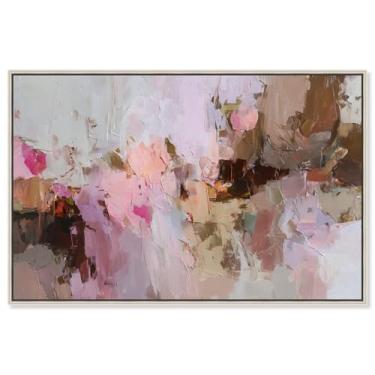 Imagem de Creamy Rose Palette I Canvas Print Pink Wall Art por Art Remedy, moldura prata, 76 x 50 cm