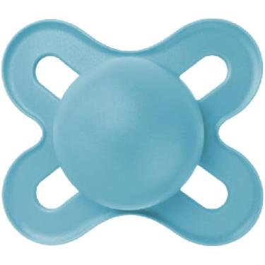Imagem de MAM Baby 1 Chupeta Original Start Com Bico Simétrico de Silicone SkinSoft para Crianças 0-2 Meses Com Caixa Esterilizadora, Azul