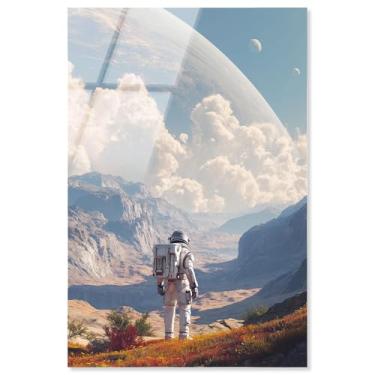 Imagem de Starbound Surveyor I Acrílico Impressão Astronauta Arte de Parede por Art Remedy, Pronto para pendurar, 40,6 x 61 cm