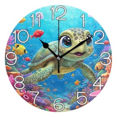 Imagem de GAIGEO Número do relógio branco com relógio de parede Kedu analógico decorativo quarto cozinha relógio divertido alimentado por bateria, decoração de parede vintage, sala de estar, 25 cm, ponteiros