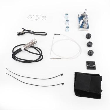 Imagem de SUNGOOYUE Captador de Guitarra Acústica, Captador Piezoelétrico Ativo Sem Fio, Tom de Volume Ajustável Com Equalizador de 3 Bandas, Som de Alta Fidelidade para Guitarras Folk de 36" a 42"