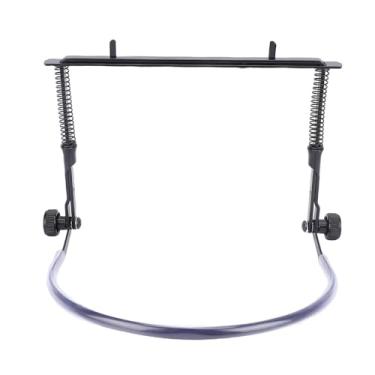 Imagem de Alomejor Harmonica Holder, Alloy Steel Ajuste Stand para Gaitas de 10 e 24 Buracos Com Porca de Trava de ângulo para Músicos Performances Ao Vivo