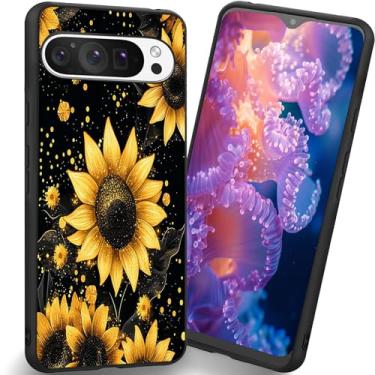 Imagem de RUUHLJLET Projetada para Google Pixel 10 Pro XL de 6,8 polegadas, capa fosca macia oferece proteção total (girassol)