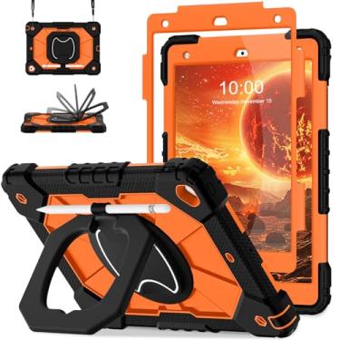 Imagem de Auizotl Capa para iPad 9ª/8ª/7ª geração, capa para iPad de 10,2 polegadas 9ª geração com protetor de tela/suporte giratório/suporte para caneta, capa à prova de choque i Pad 9ª/8ª/7ª geração, preto e