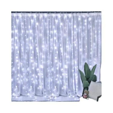 Imagem de Luzes De Cortina De Fadas LED De Natal Com Controle Remoto USB, 8 Modo