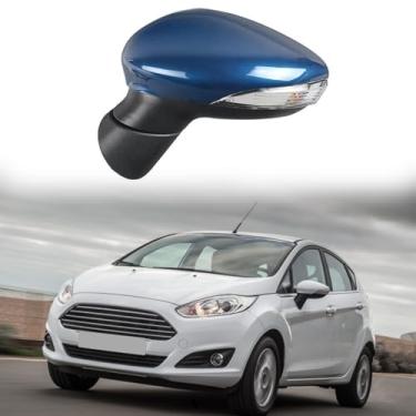 Imagem de Substituição do espelho lateral do motorista adequado para Ford Fiesta 2009-2016 para Ford MK7 MK8 2008-2012 Montagem de espelhos retrovisores laterais acessórios de carro aquecimento, luz giratória