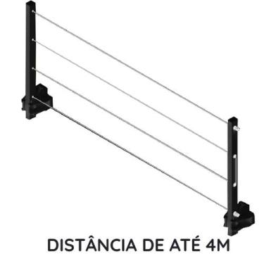 Imagem de Varal de roupas retrátil ou cabibe articulado para apartamentos casa s