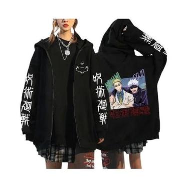 Imagem de Moletom Unissex Com Capuz E Zíper Estampado De Ryomen Sukuna De Jujuts