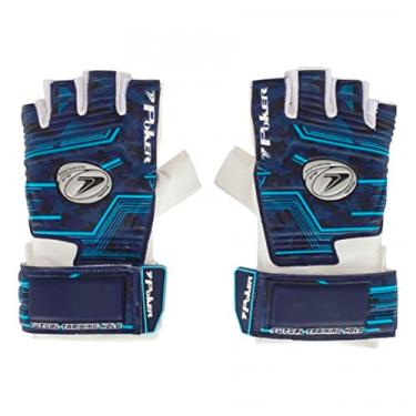 Imagem de Luvas Poker Futsal Hold 01017-Amc 6.0 Azul/Branco