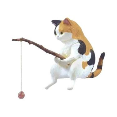 Imagem de Decoração De Gato Pescador Mini Paisagem Para Escritório Ornamentos Mi