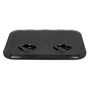 Imagem de aqxreight Tampa de Inspeção da Escotilha de Acesso Ao Convés Resistente a UV Com Trava para Barco Marinho 17-1/4x12-3/8 pol. Fabricado Em ABS Antigo Com Reforço Com Escotilha de Acesso Deck de