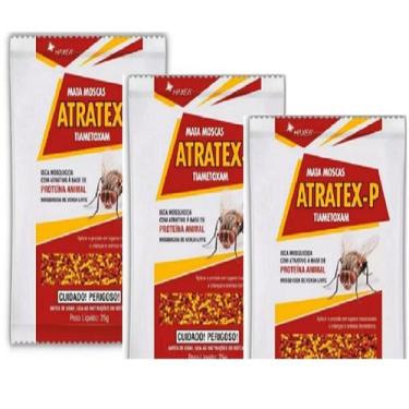 Imagem de Isca Mosquicida Mata Moscas Atratex -p Atrativo Kit 3 X 25g