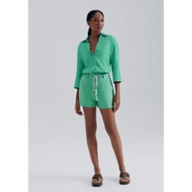 Imagem de Shorts Feminino Alfaiataria Com Linho-Feminino