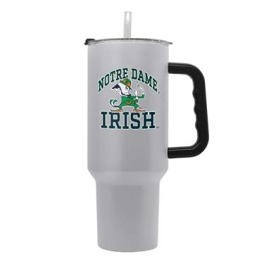 Imagem de Logo Brands Copo NCAA Stone Notre Dame Fighting Irish Athletic 1,134 g - Acabamento em pó com alça, mantém as bebidas frias por horas - Ideal para uso não autorizado, esportes, trabalho e todos os