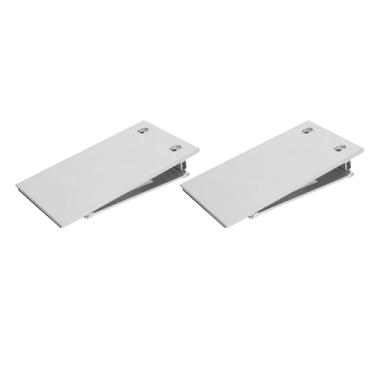 Imagem de SIWOTED 1 par de rampa de limite de entrada para cadeira de rodas, liga de alumínio, rampa de acesso de mobilidade ajustável para casa, banheiro