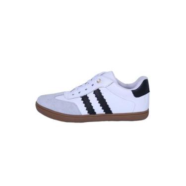 Imagem de Tênis Feminino Casual Couro Branco Difranca - 113, 36