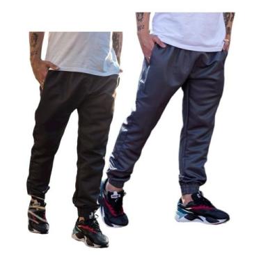 Imagem de Kit De 2 Calças Tactel Jogger Esportiva 2 Bolsos Lateral 016 - J94 Con