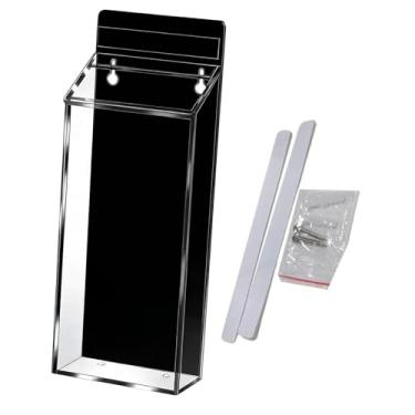 Imagem de predolo Porta-folhetos para uso externo, porta-documentos, caixa para brochuras imobiliárias, caixa para panfletos, Preto