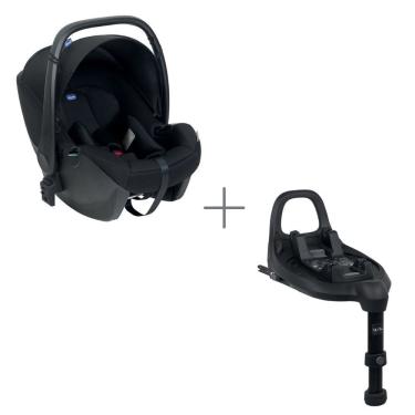 Imagem de Kit Bebe Conforto Chicco Kory Essential + Base Full 360 I-Size Chicco Preto - 6087070950000K