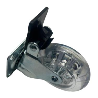 Imagem de Rodizio De Silicone Rodinha Gel 75mm Giratório Com Trava