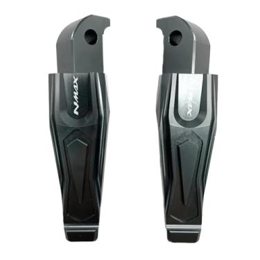 Imagem de Anti-derrapante Pedais de apoio para os pés do passageiro traseiro, para NMAX155 NMAX125 N-MAX125 N-MAX155 2015 2016 2017 2018(Gray)