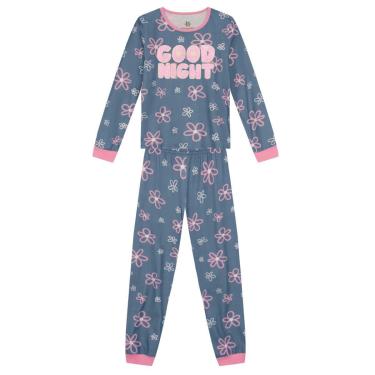 Imagem de Pijama Infantil Menina Brilha no Escuro Good Night Brandili-Feminino