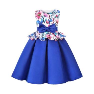 Imagem de Vestido De Festa Estilo Princesa Com Padrão Floral Para Meninas, Vesti