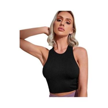 Imagem de Regata Feminina Y2K Sem Costura - Modelo Espartilho Push Up para Verão