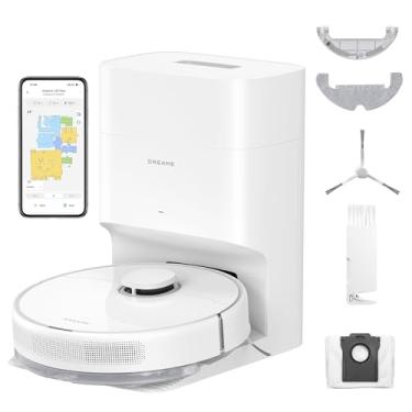Imagem de DREAME Aspirador de pó robô C20 Plus, 90 dias, aspirador de pó e esfregão com autoesvaziamento, aspirador robótico de sucção 6000Pa, navegação LiDAR, controle de aplicativo/voz, robô aspirador de pó