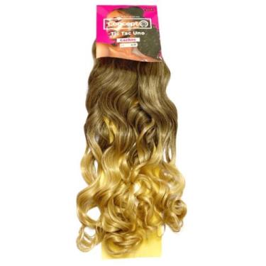 Imagem de Aplique De Fibra Sintetica Tic Tac Uno Cacho 65Cm - Black Beauty, 8/22